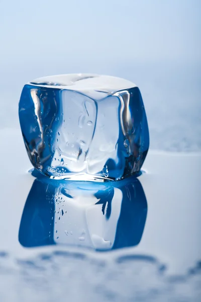 Smeltende ijsblokje — Stockfoto
