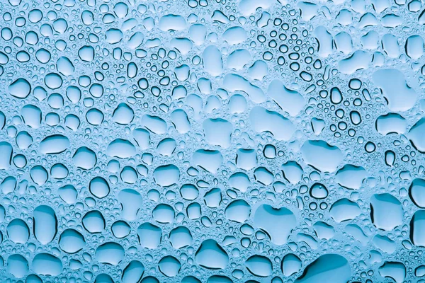 Agua azul gotas fondo —  Fotos de Stock