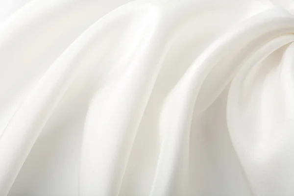 Fondo de seda blanco abstracto — Foto de Stock