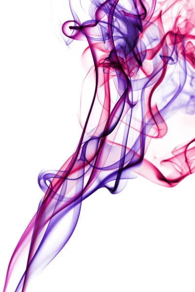 分離した抽象的なカラフルな煙 — ストック写真