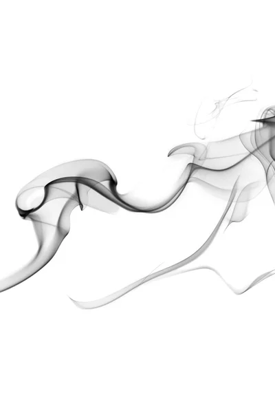 Abstract grey smoke isolated — Stock Photo, Image