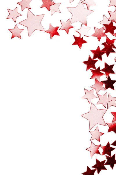 Святкові червоні зірки ізольовані — стокове фото