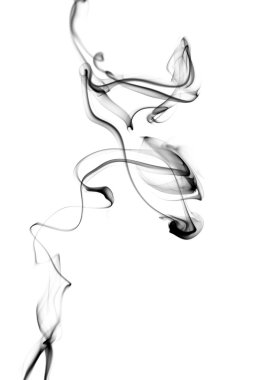 Abstract grey smoke isolated clipart