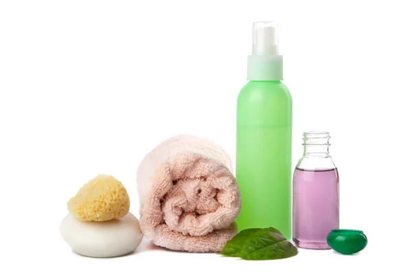 Cosmetische en lichaamsverzorgingsproducten geïsoleerd — Stockfoto