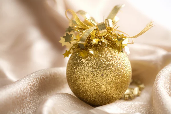 stock image Golden christmas ball