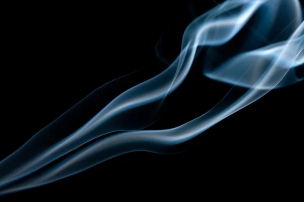 Abstract blue smoke isolated — Stock Photo, Image