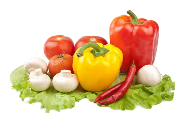 Légumes frais colorés isolés — Photo