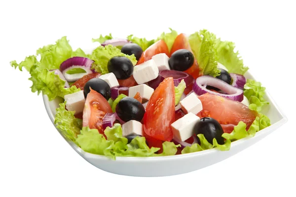 Salada grega isolada — Fotografia de Stock