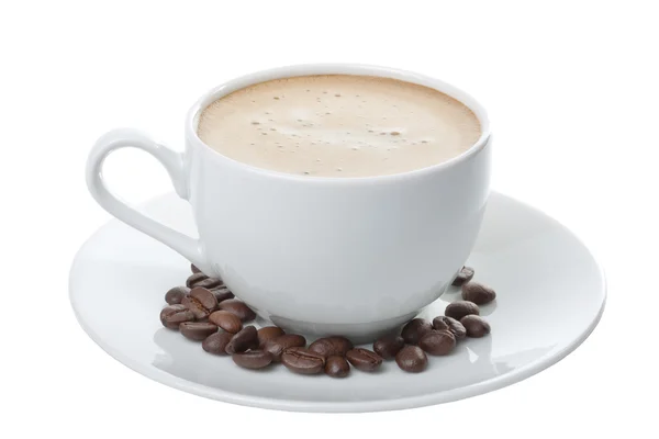 Kopp kaffe isolerad — Stockfoto