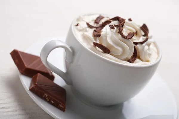 Taza de café con chocolate — Foto de Stock