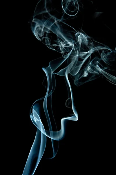Abstracte blauwe rook geïsoleerd — Stockfoto