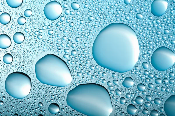 Blue water drops background — Stock Photo, Image