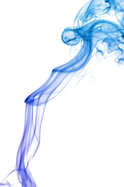 Izole soyut mavi duman — Stok fotoğraf