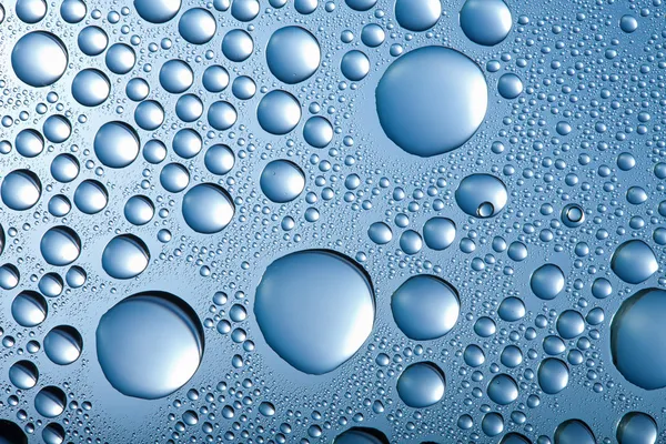 Niebieskie krople wody tło — Zdjęcie stockowe