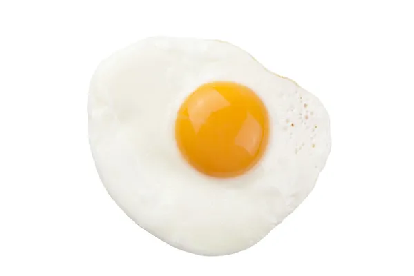 孤立的煎的鸡蛋 — 图库照片