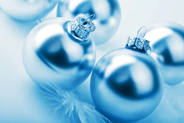 Bolas de plata de Navidad — Foto de Stock