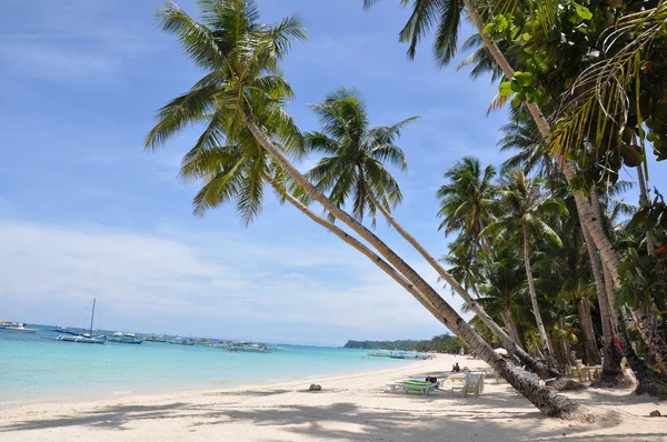 Beautiful white sand beach in Boracay — Stock Photo, Image