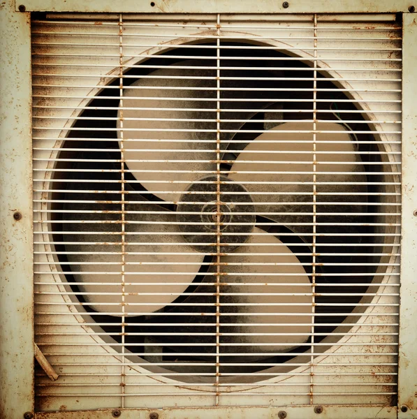 Old dirty ventilation fan — Stock Photo, Image