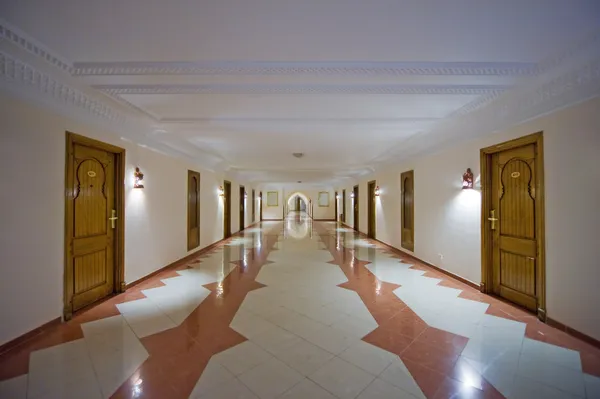豪华酒店走廊 — 图库照片