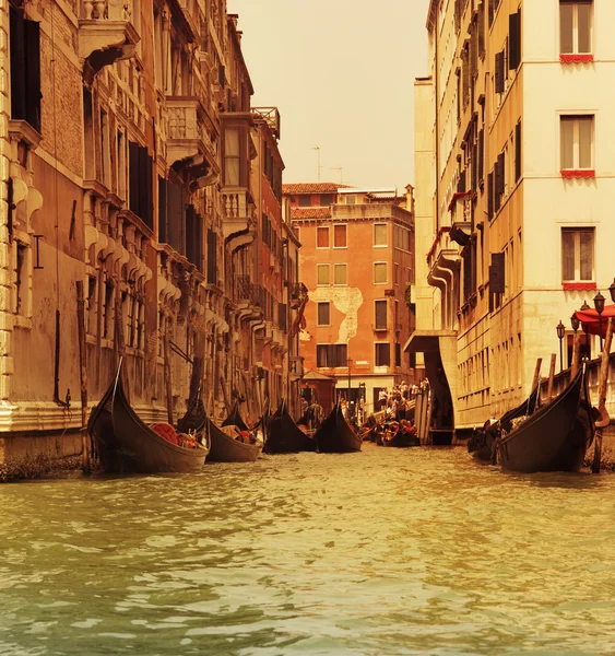 Традиційні Венеції Гондоли Їзди — стокове фото