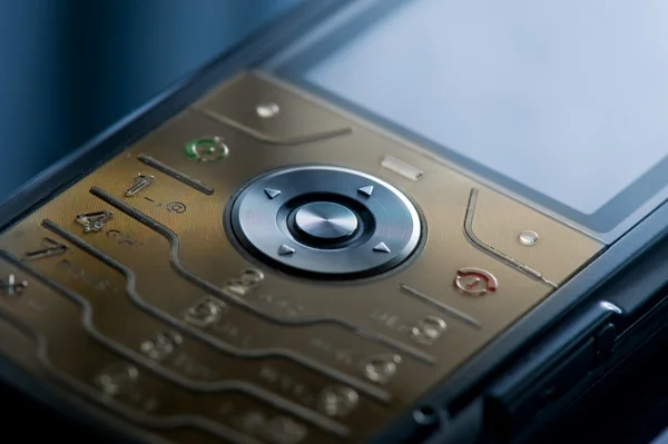 Mobiele telefoon close-up shot — Stockfoto