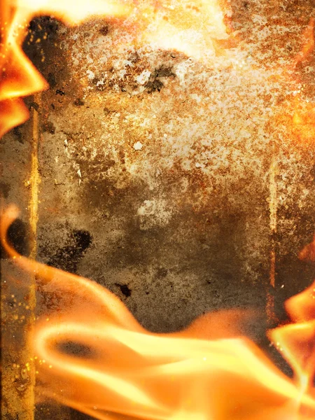 Abstract Fire Frame — Stock Photo, Image