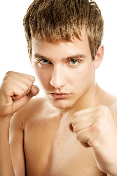 Bonito Jovem Boxeador — Fotografia de Stock