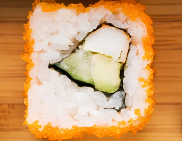 Sushi Uma Chapa Madeira — Fotografia de Stock