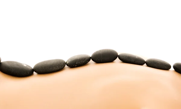 Massaggio Con Pietre Calde — Foto Stock