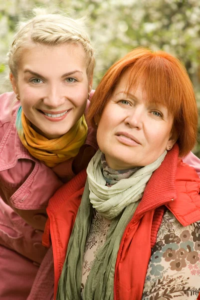 Mother Daughter Close Portrait Stock Image
