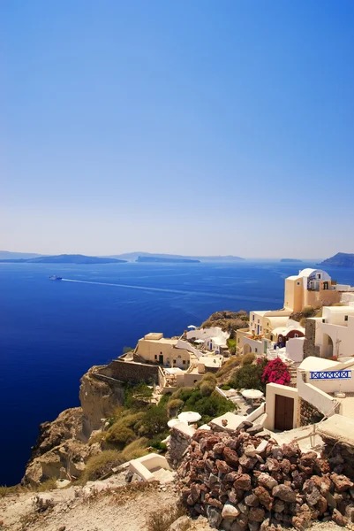 美丽的风景视图 希腊圣托里尼岛 — 图库照片