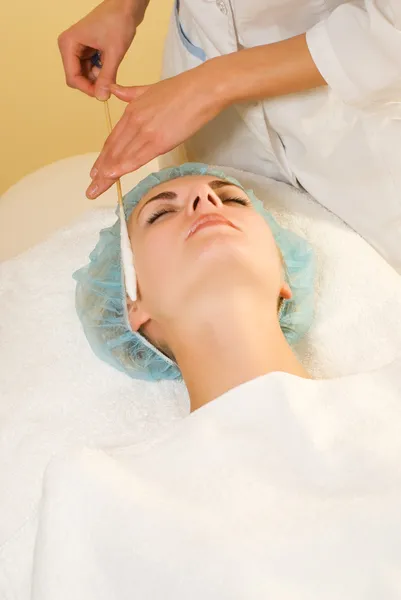 Facial Cryogenic Massage — Stock Photo, Image