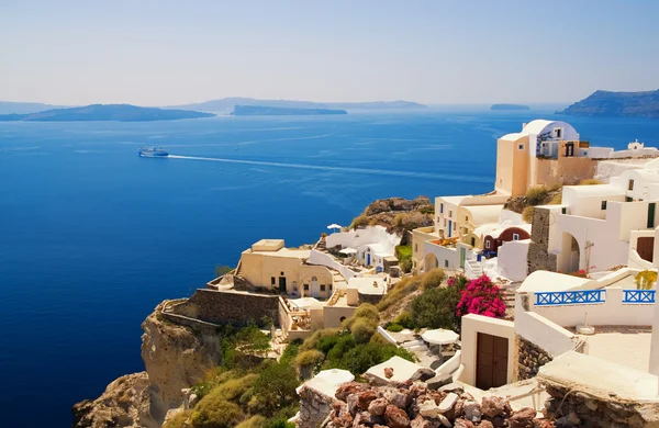 美丽的风景视图 希腊圣托里尼岛 — 图库照片