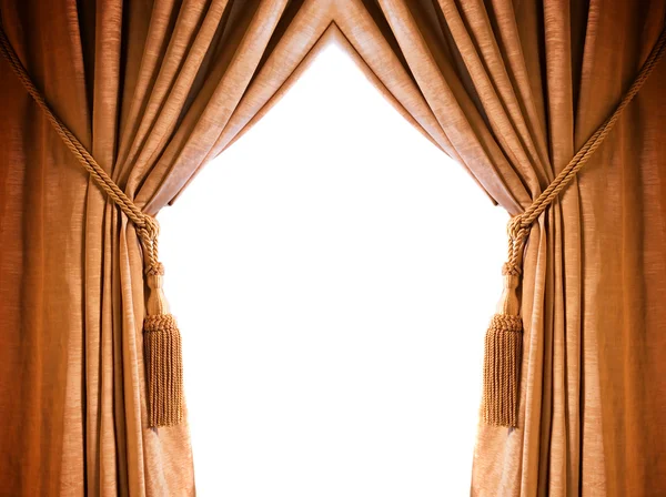 Luxury Curtain Copy Space Middle — Stock Photo, Image