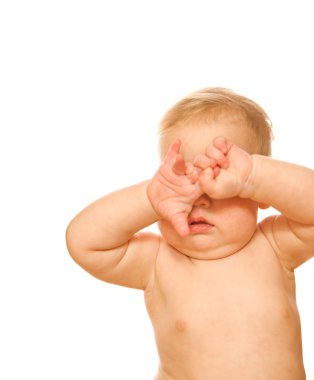 Beautiful baby bursted into tears clipart