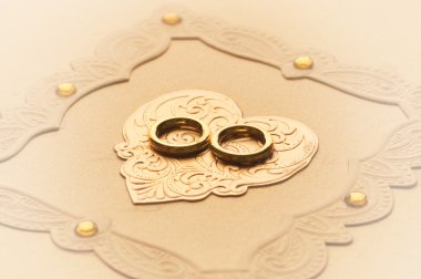 Wedding rings clipart