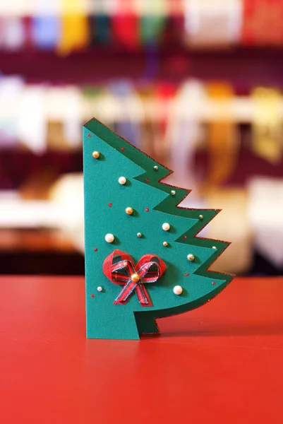 Handmade Christmas card — Stock Photo, Image