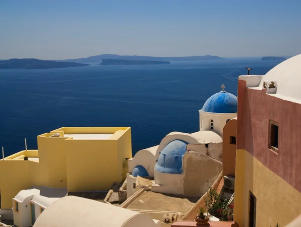 Bela vista da ilha de Santorini (Grécia ) — Fotografia de Stock