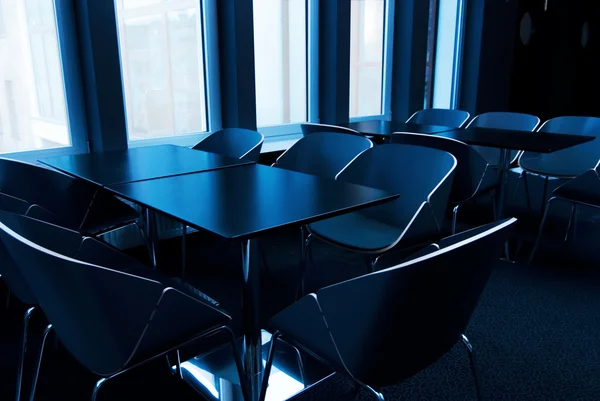 Sala Conferências Moderna Tonificada Azul — Fotografia de Stock