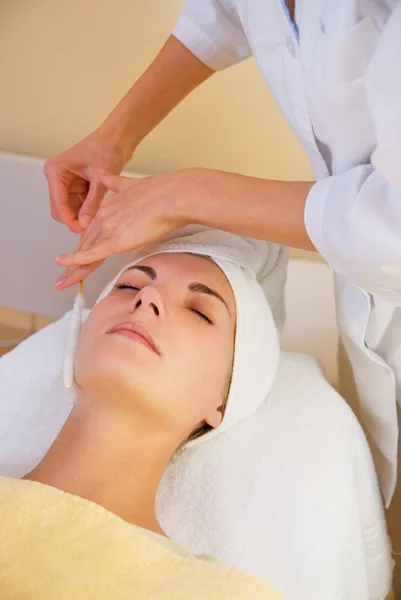 Facial Cryogenic Massage Spa Salon — Stock Photo, Image
