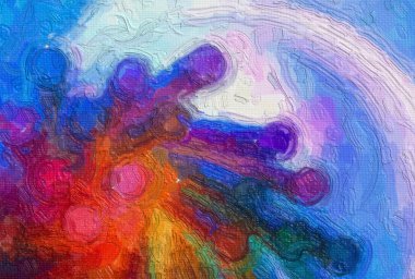 Colorful abstract background that looks like a painting clipart