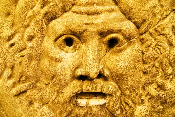 Scultura dorata di Zeus — Foto Stock