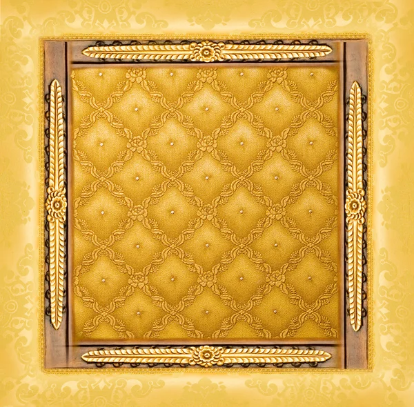 Borda dourada de luxo abstrato — Fotografia de Stock