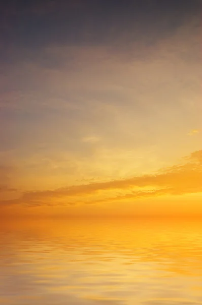 Ласкаве море захід сонця — стокове фото