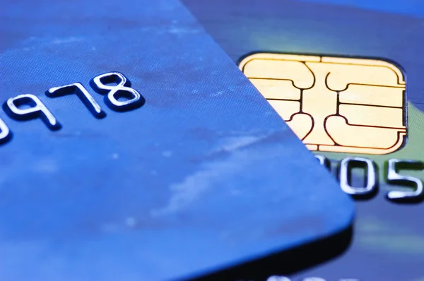 Кредитные карты (неглубокий DoF ) — стоковое фото