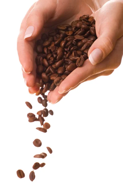 Handful of a coffee — Stock Photo, Image