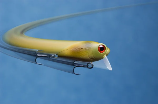 Fishing lure in water — Stock Photo, Image