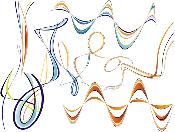 Lignes et courbes — Image vectorielle