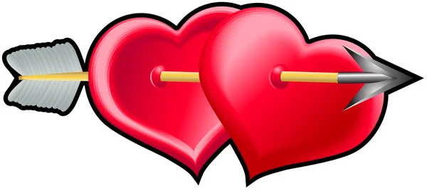 两个 heart2 — 图库矢量图片