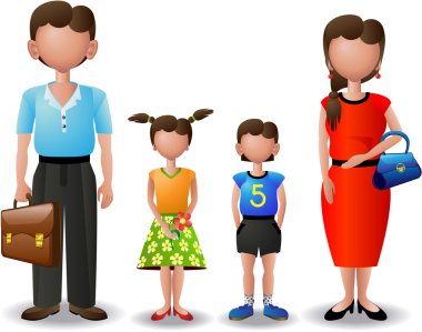 My family (icons) clipart